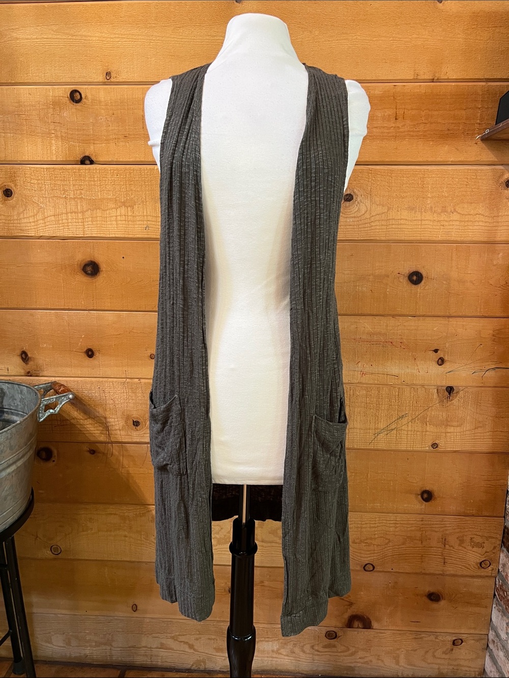 Derek Heart long vest cardigan